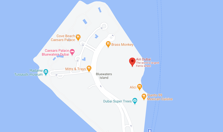 ain dubai location